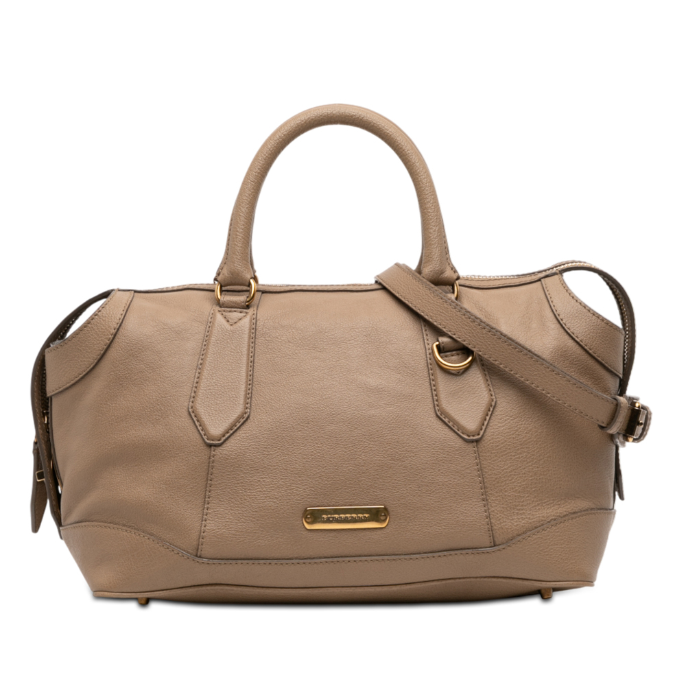 Pre-Loved Burberry Medium Leather Kirley Satchel